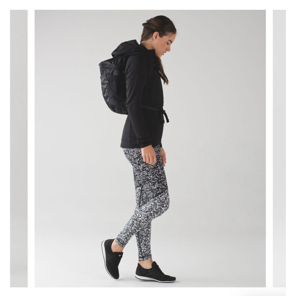 Lululemon Wunder Under Pant (Hi-Rise) Ice Breaker White Black / Iced Washed
